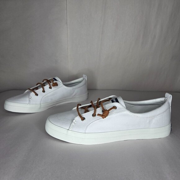 Sperry Shoes - Sperry Women's Crest Vibe White Canvas Sneakers